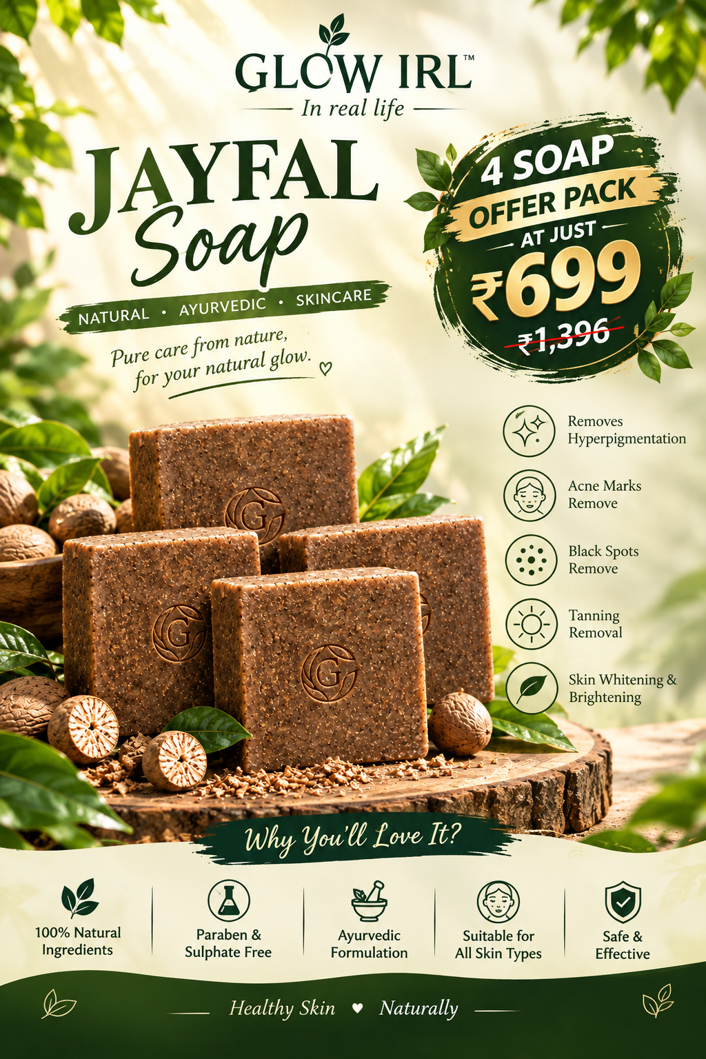 Jayfal Soap – 4 Soap Offer Pack